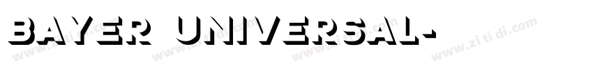 Bayer universal字体转换